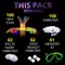 205pc Glow Sticks Bulk Party Pack - Party Favors for Kids 4-8, Glow in The Dark Party Supplies - Eye Glasses, Bracelets & Necklaces - Wedding Favors, Easter Basket Essentials